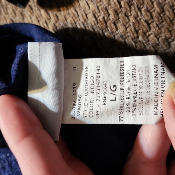 Scrubstar blue sz Large jogger scrub pants - Picture 3 of 6